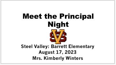 Meet the Principal Night banner
