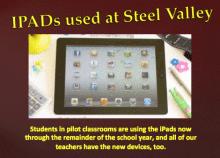 IPads used at Steel Valley