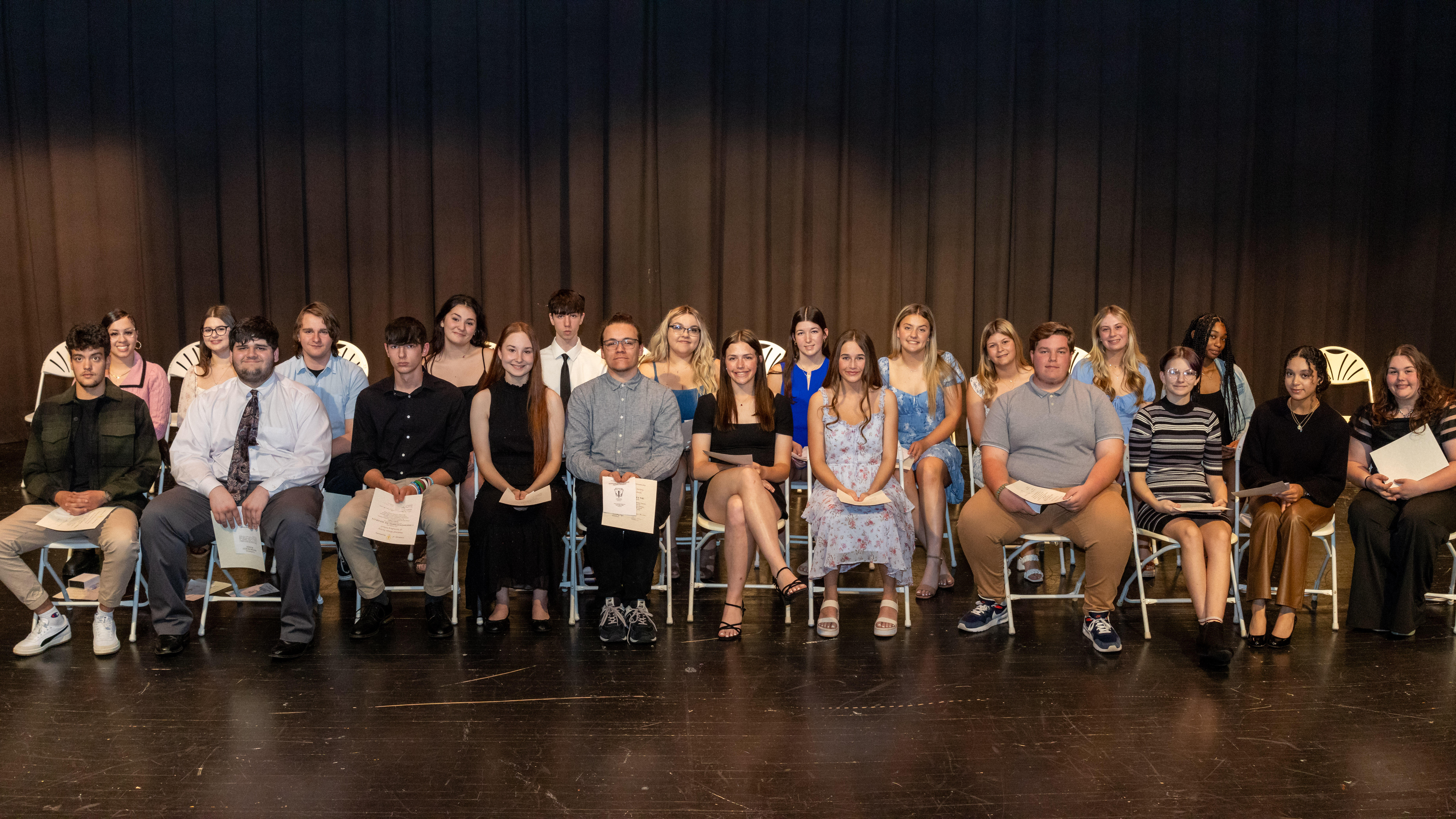 The new inductees into the Steel Valley National Honor Society