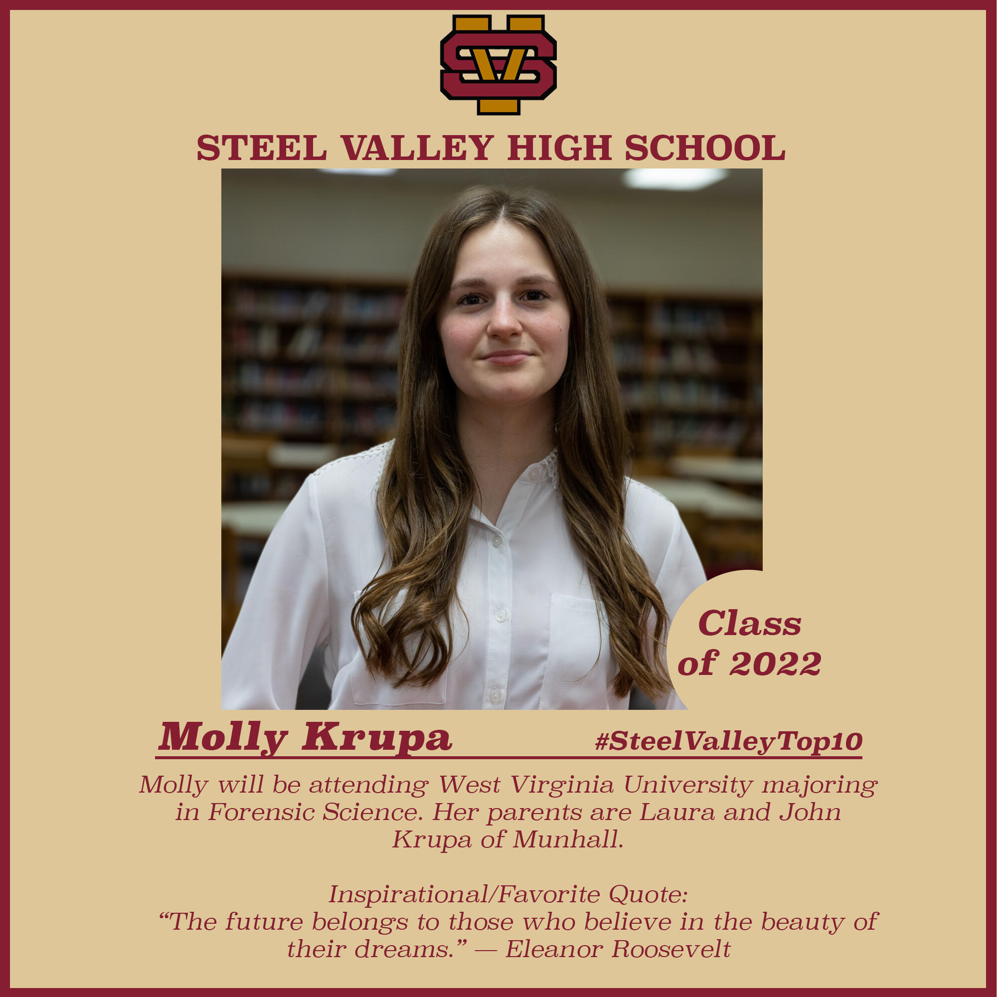 Steel Valley Top 10 - Molly Krupa