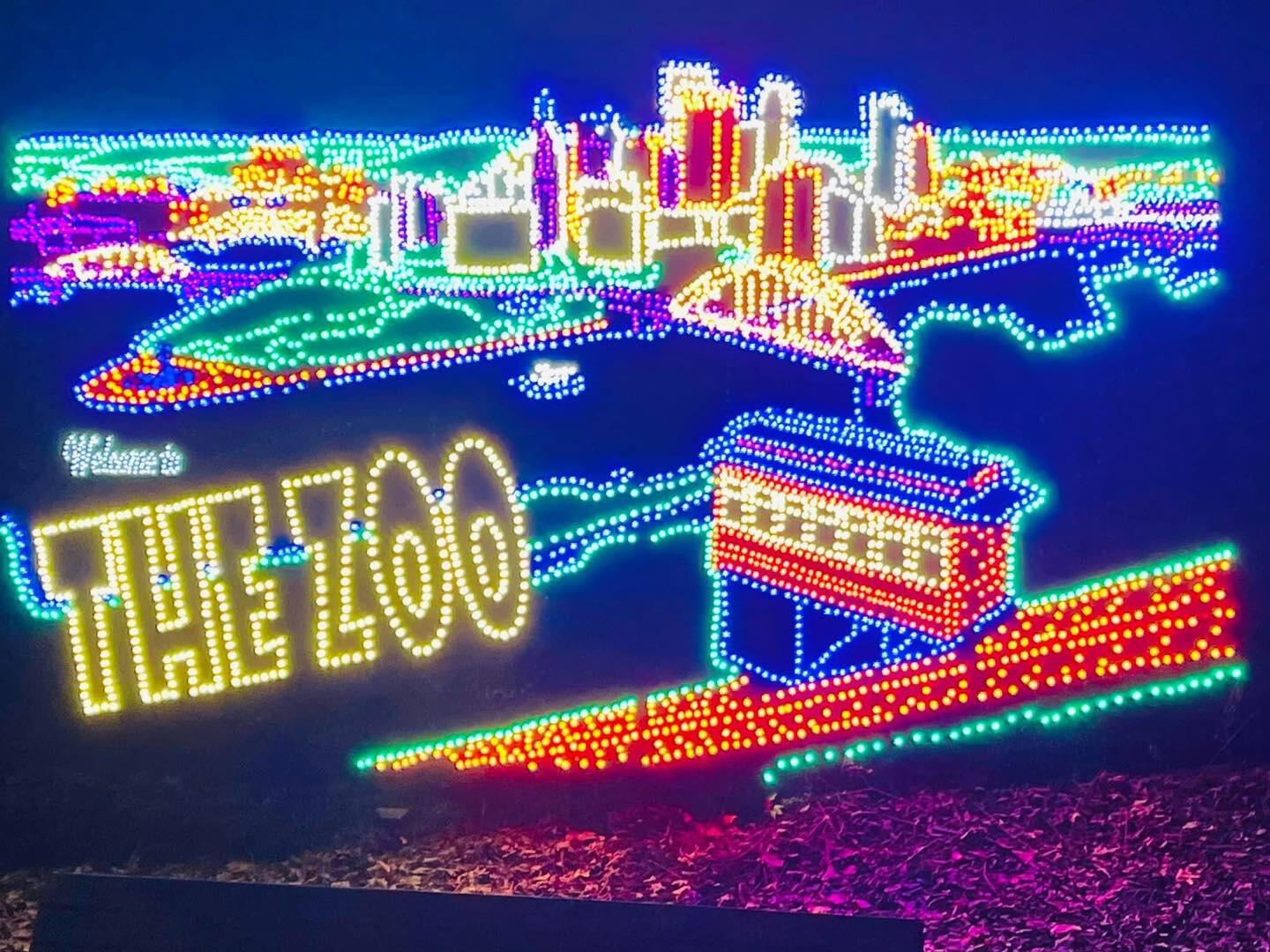 A light up display showing the Pittsburgh skyline