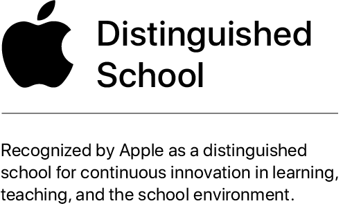 Apple distinguished school banner
