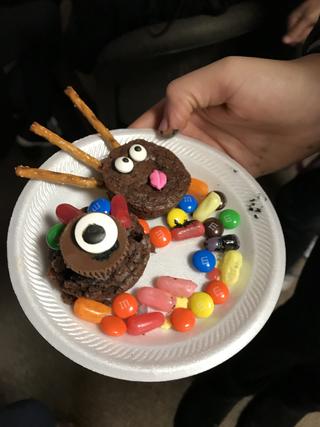 Turkeys made with candy