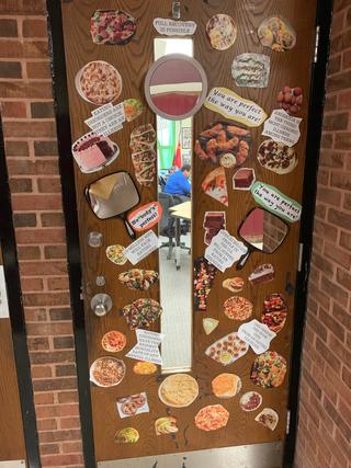 Door decorated: Eating disorders
