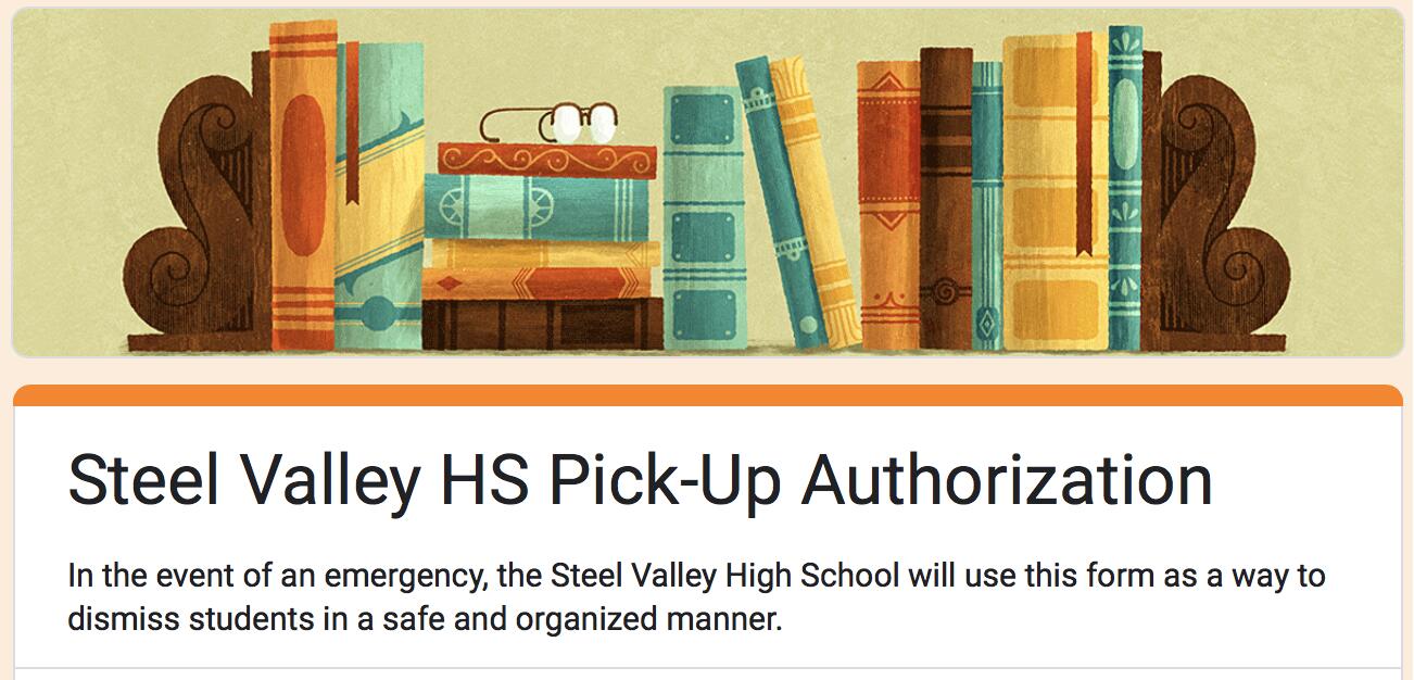 Thumbnail of the High School Authorization Form