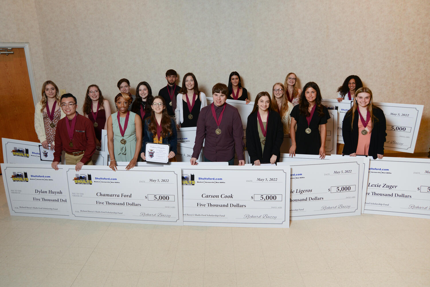 18 scholarships were handed out to students from Steel Valley alumna Richard Bazzy